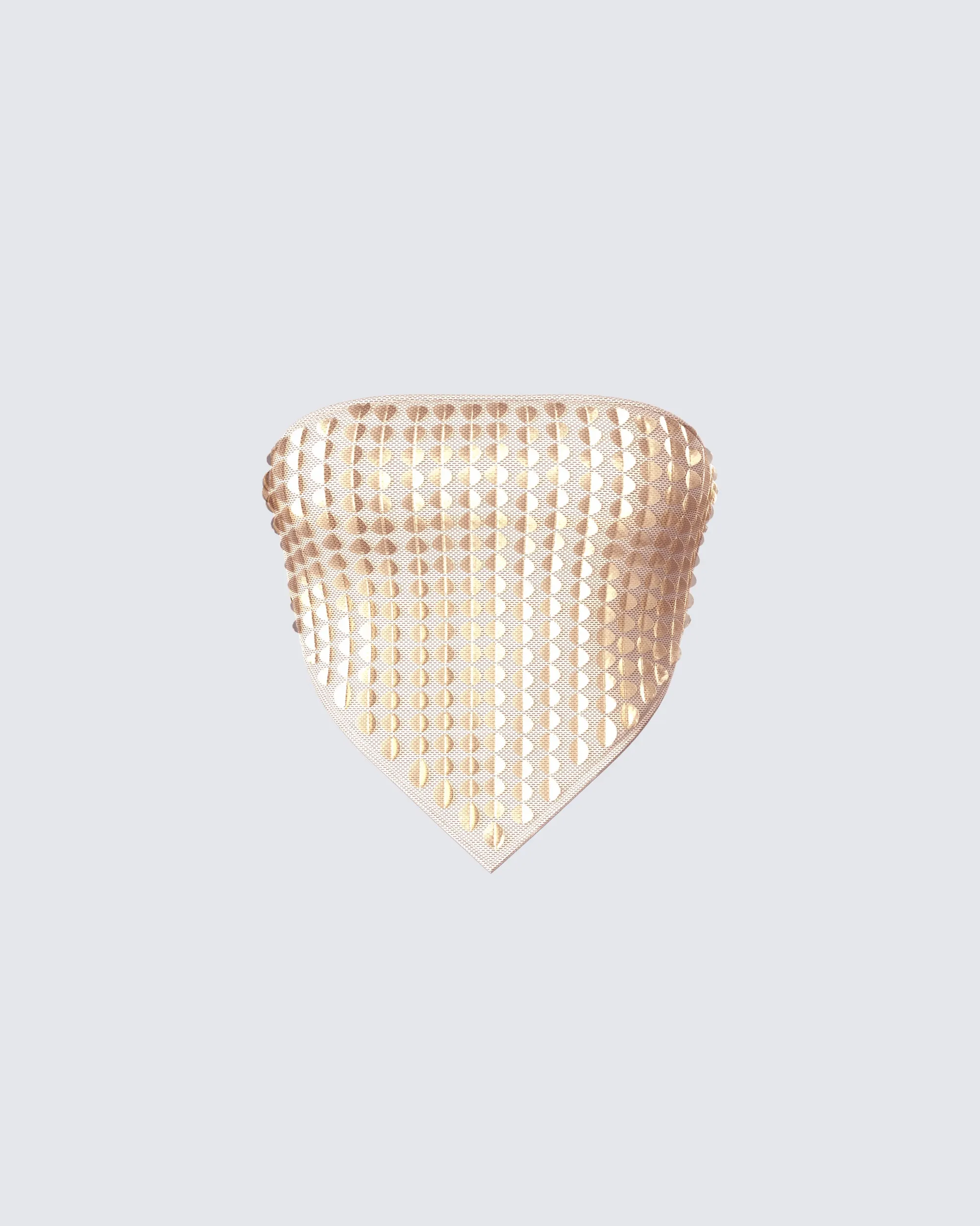 Aida Gold Sequin Bandana Top