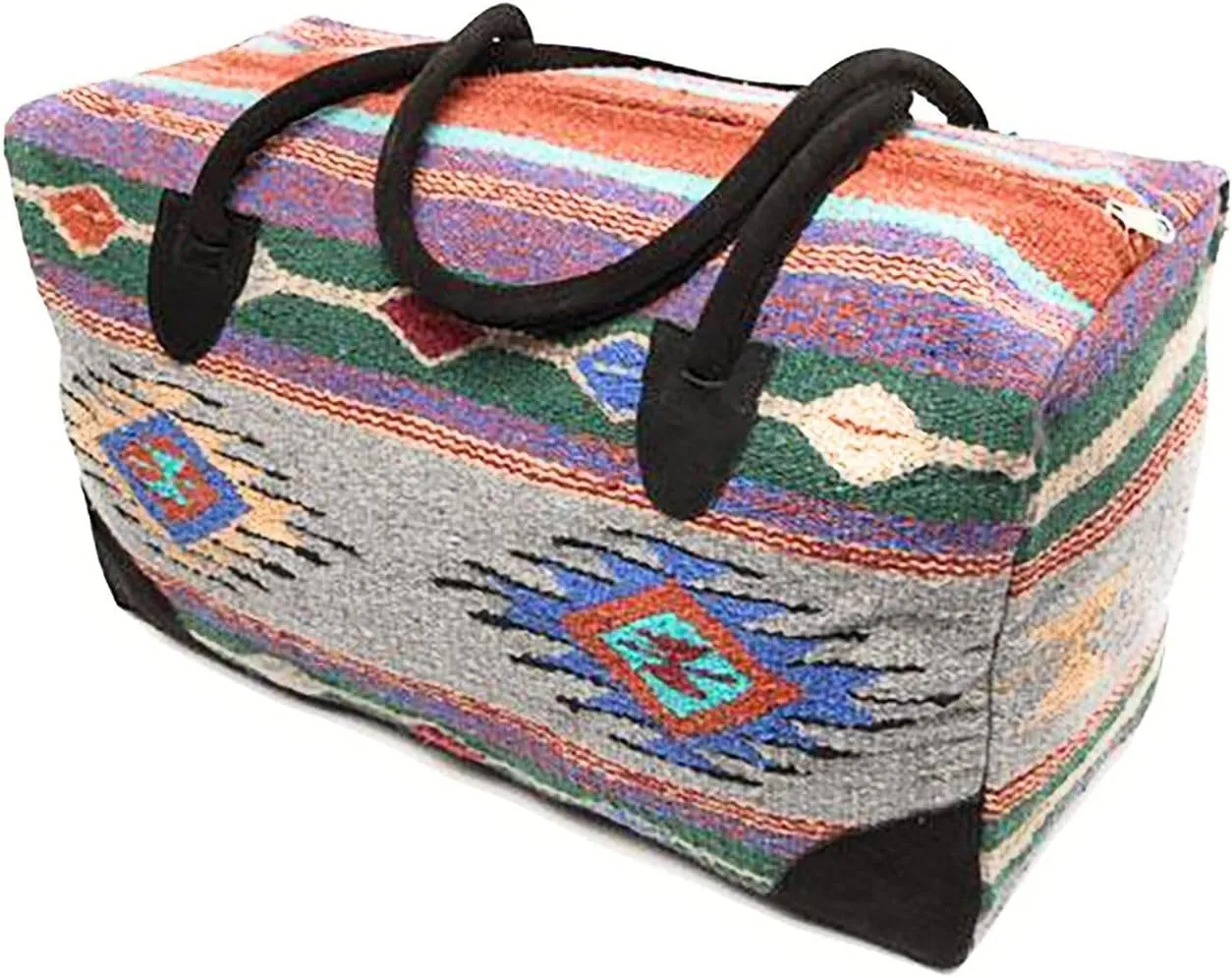AJ Tack Weekender Travel Bag Luggage Fully Lined Suede Handles Southwest Design I