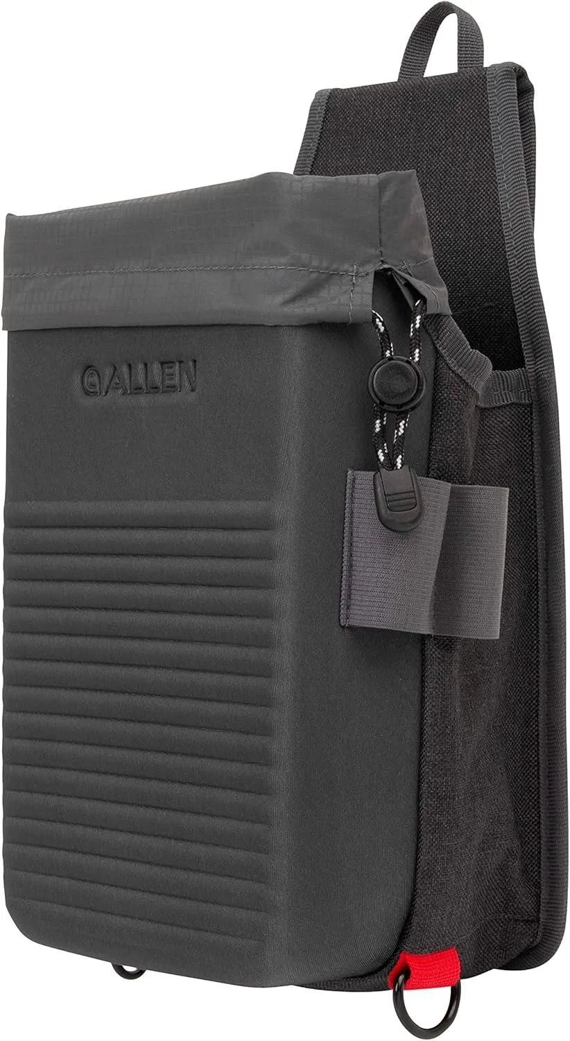 Allen CompanyAllen Company Competitor Double Compartment Molded Shell Bag, Holds 50 Empty Hulls, Includes Quick Dump Removal Hull Bag and Heavy-Duty Release BuckleGray