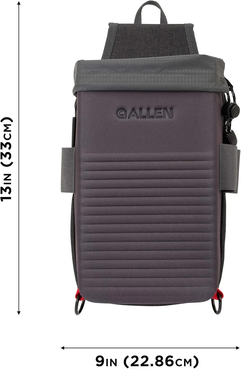 Allen CompanyAllen Company Competitor Double Compartment Molded Shell Bag, Holds 50 Empty Hulls, Includes Quick Dump Removal Hull Bag and Heavy-Duty Release BuckleGray