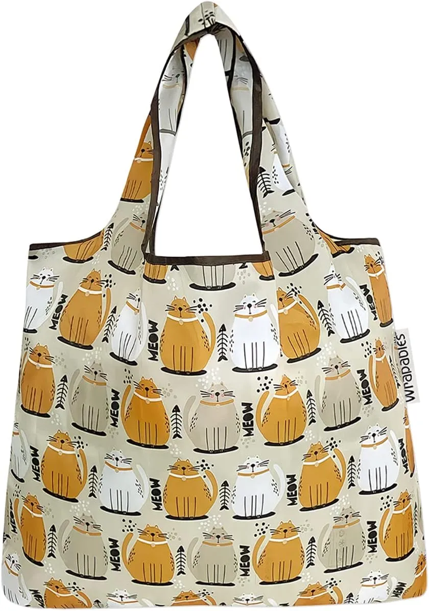 allydrew Medium Foldable Tote Nylon Reusable Grocery Bags