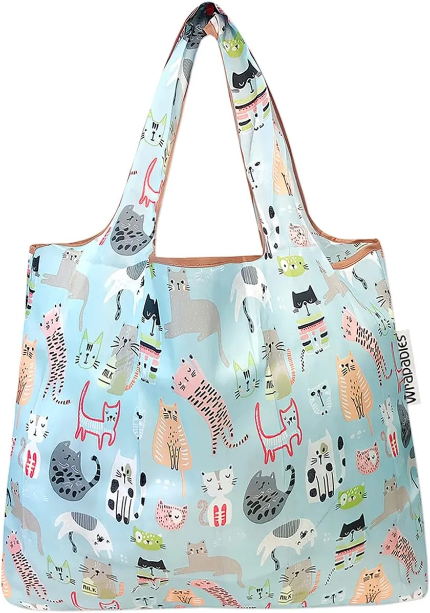 allydrew Medium Foldable Tote Nylon Reusable Grocery Bags