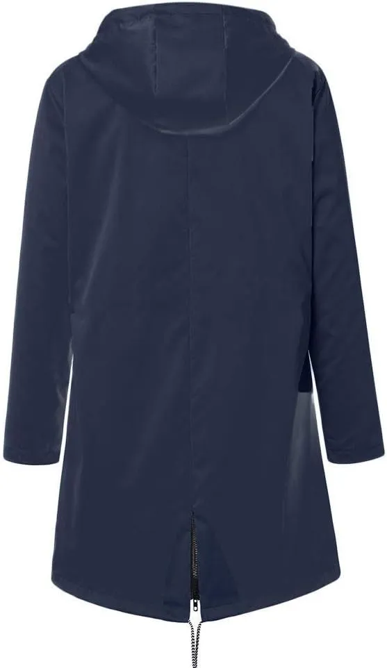 Aniywn Fleece-Lined Rain Jacket for Women Waterproof Windproof Snow Ski Hooded Jacket Winter Outdoor Windbreaker Coat