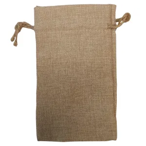 Bags - BURLAP - DOUBLE DRAWSTRING - 12cm x 17cm