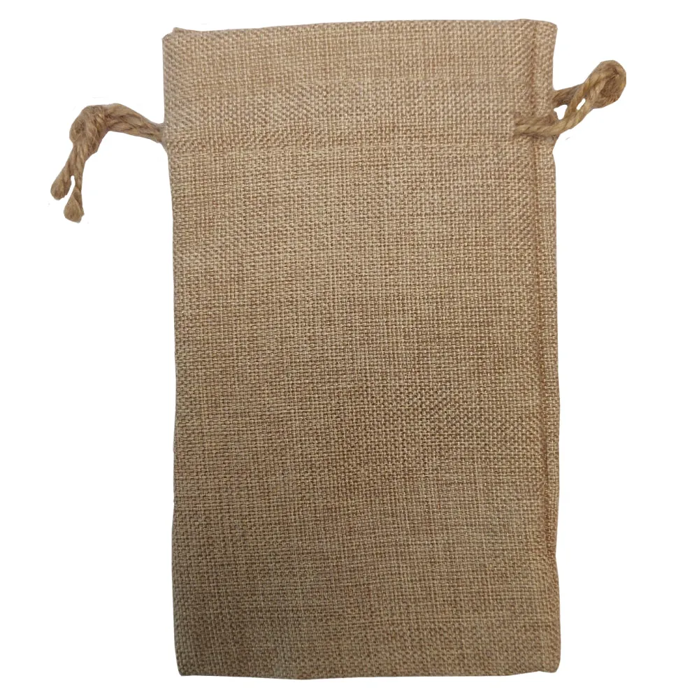 Bags - BURLAP - DOUBLE DRAWSTRING - 12cm x 17cm
