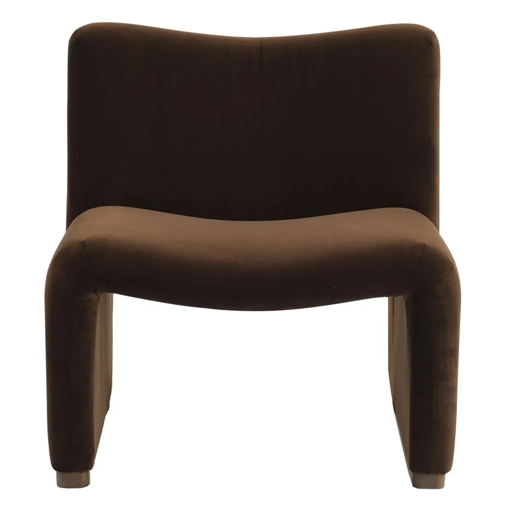 Beau Occasional Chair - Dark Chocolate Velvet