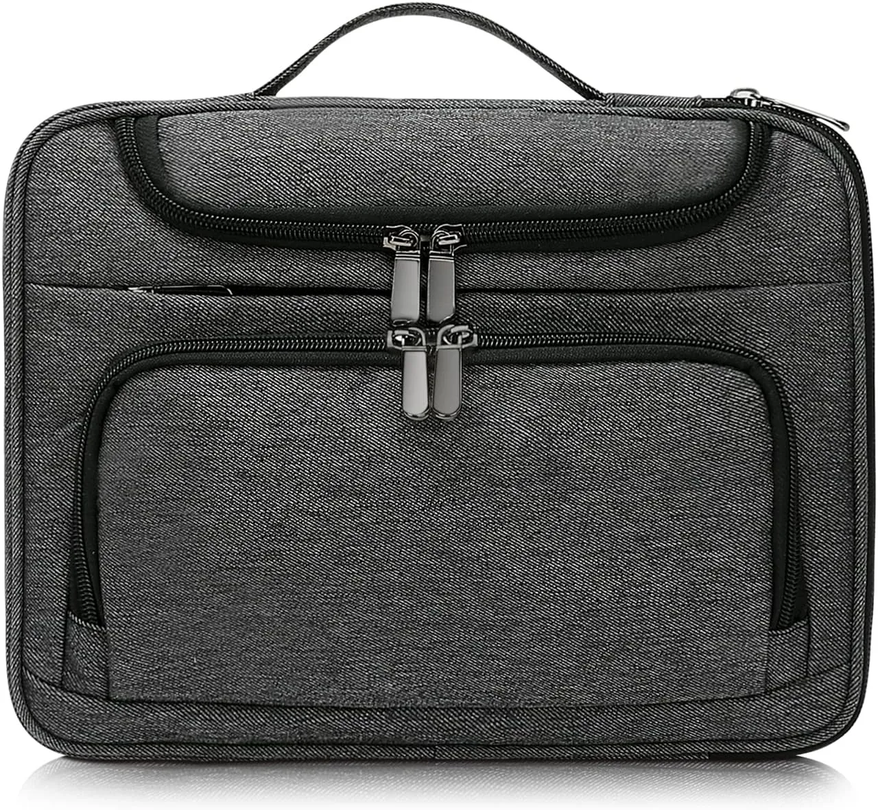 BERTASCHE Dark Grey Tablet Sleeve Bag for 11 inch iPad Pro, Air, Surface Go, Galaxy Tab, Business Tablet Carrying Case, 5 Pockets Compartment, Lightweight