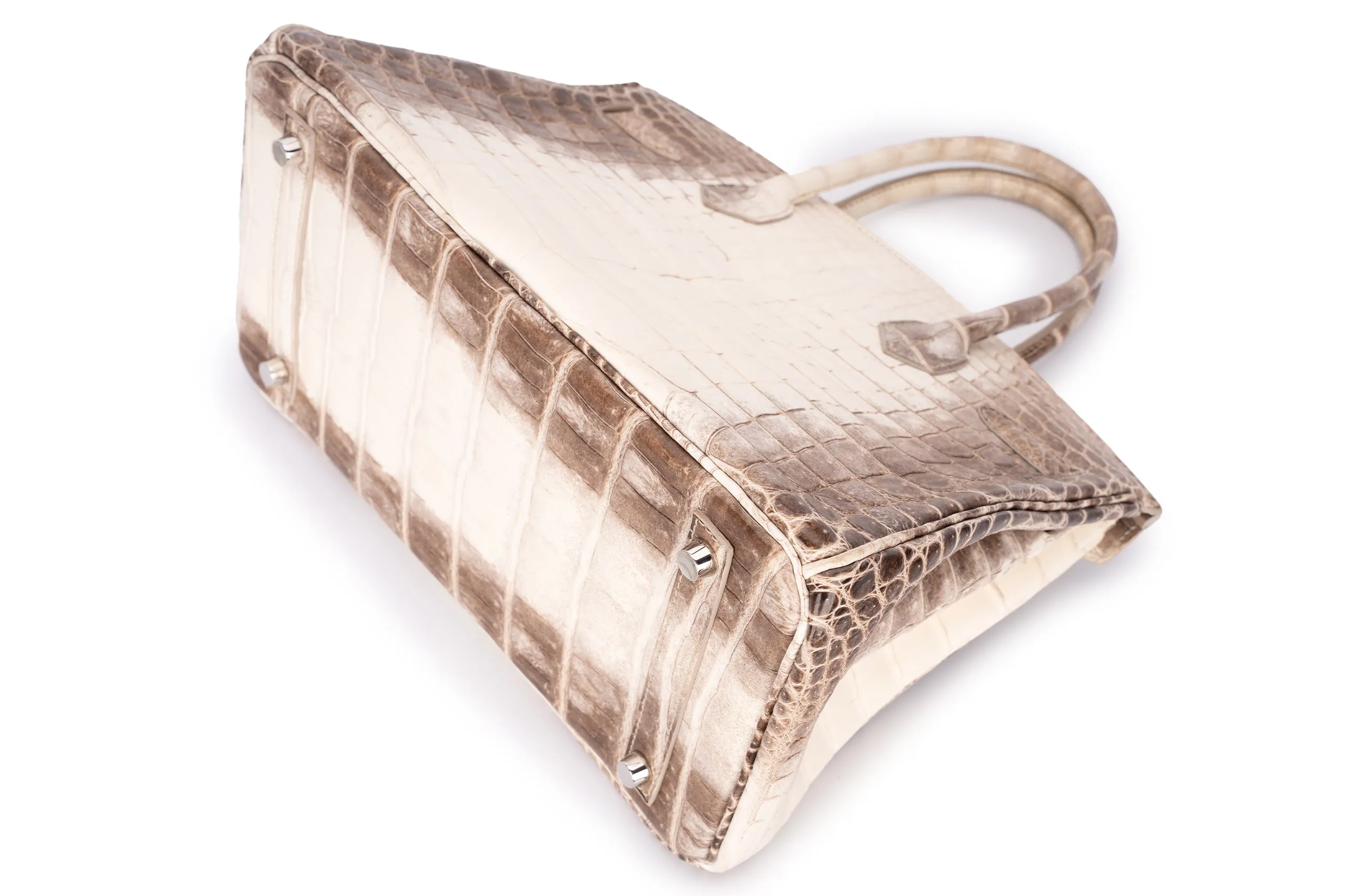 Birkin 30 Exotic Himalayan Blanc Crocodile Niloticus PHW