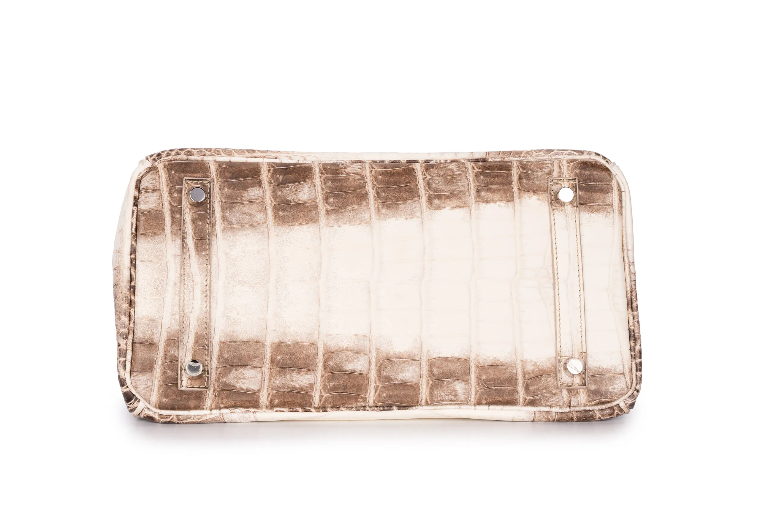 Birkin 30 Exotic Himalayan Blanc Crocodile Niloticus PHW