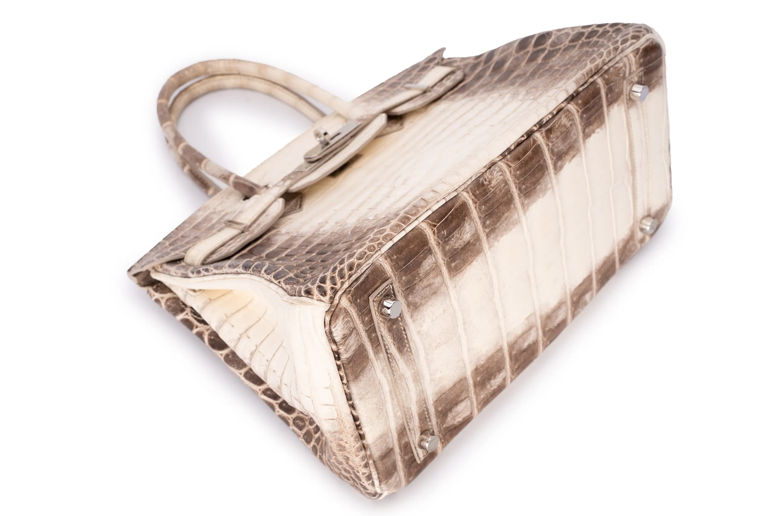 Birkin 30 Exotic Himalayan Blanc Crocodile Niloticus PHW