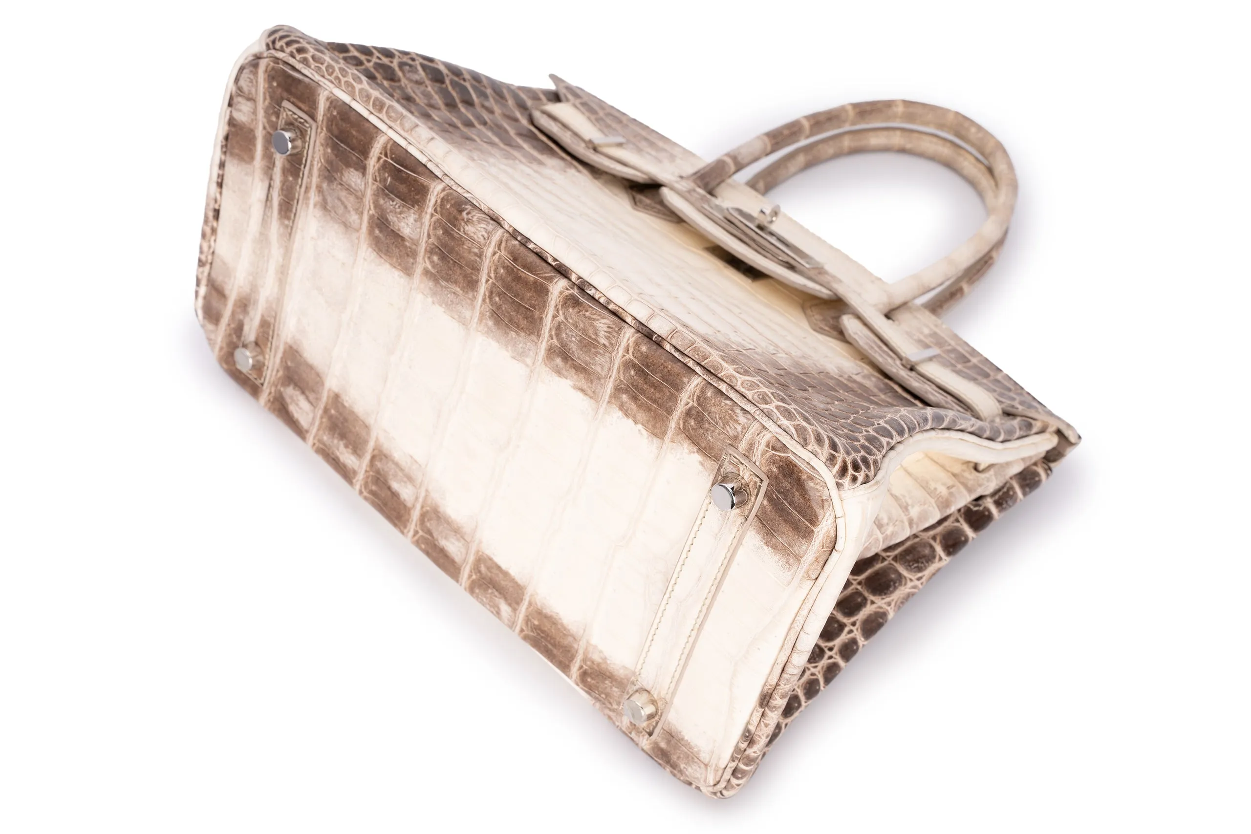 Birkin 30 Exotic Himalayan Blanc Crocodile Niloticus PHW
