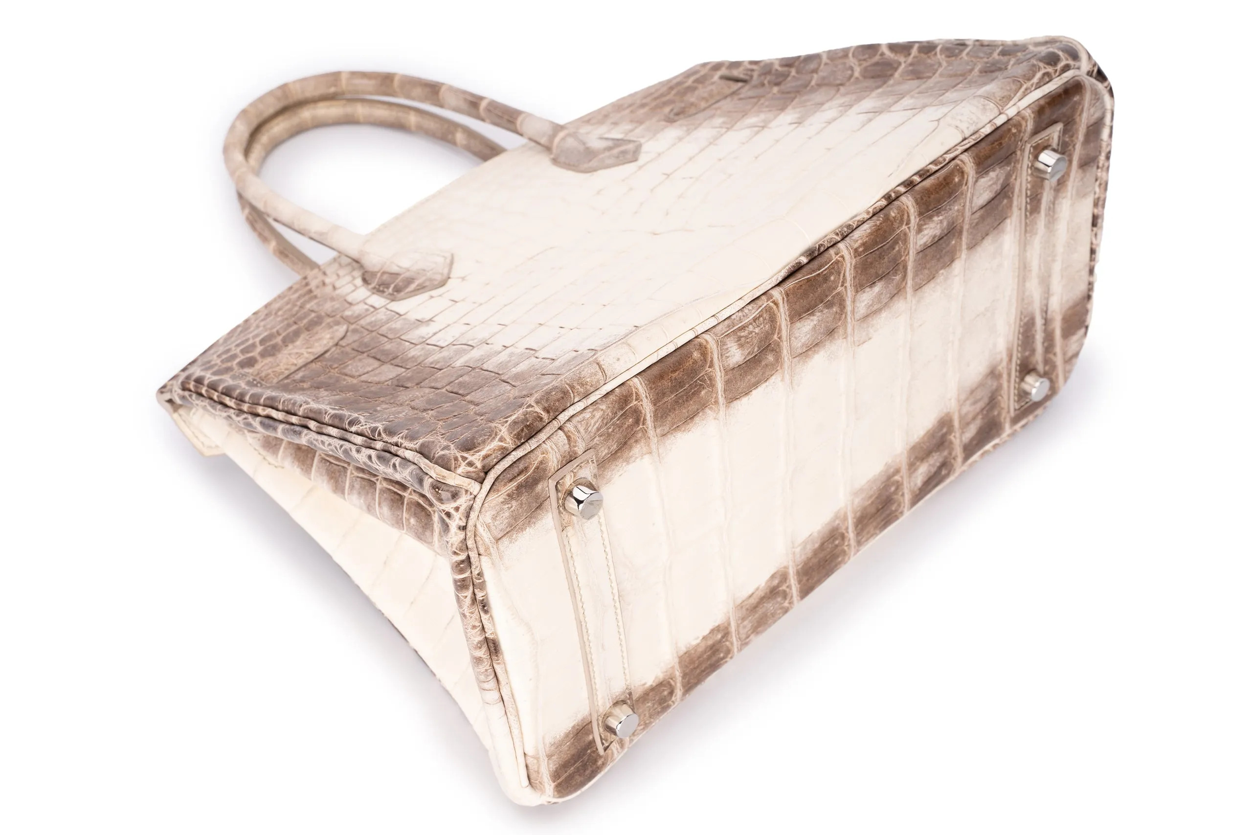 Birkin 30 Exotic Himalayan Blanc Crocodile Niloticus PHW