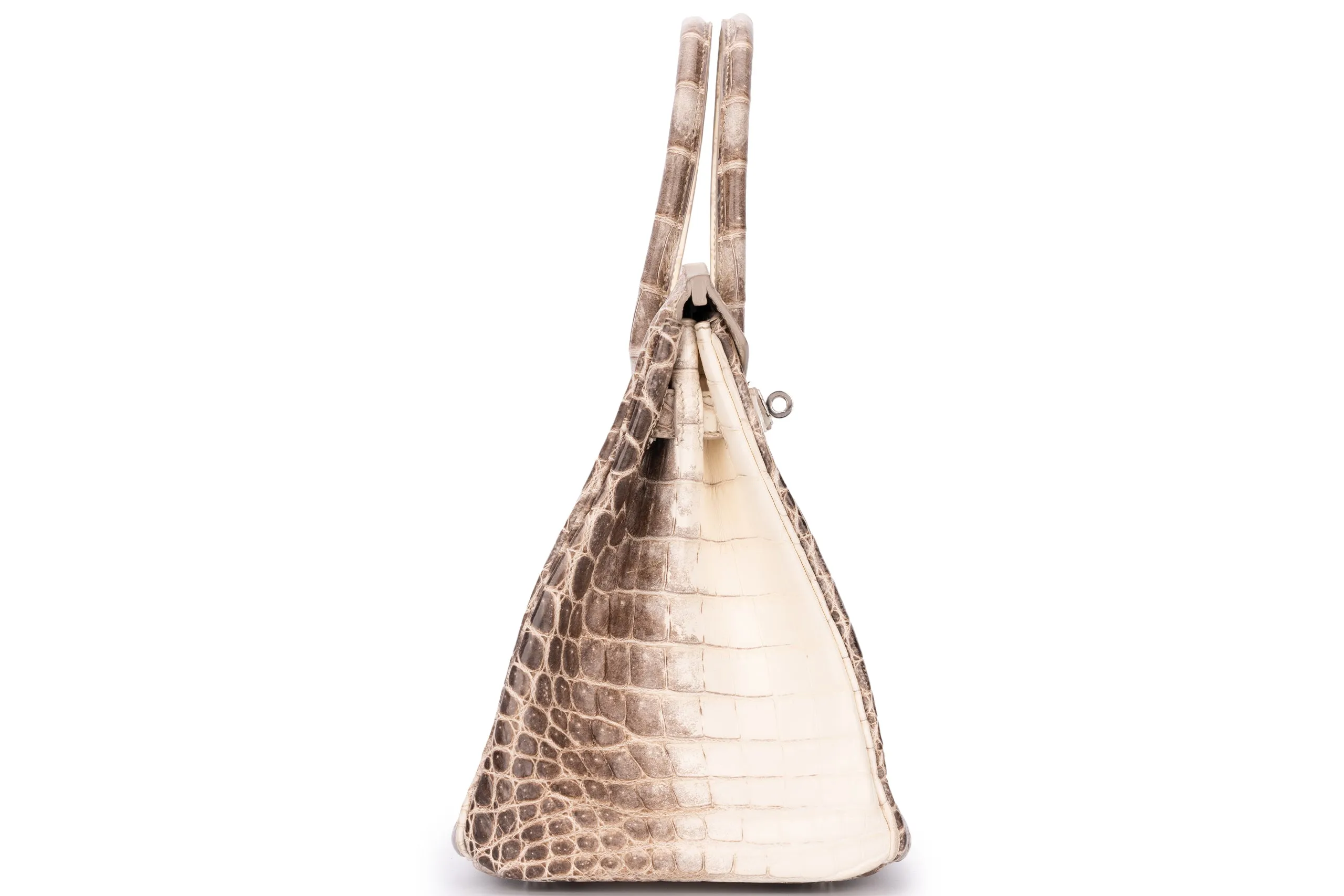 Birkin 30 Exotic Himalayan Blanc Crocodile Niloticus PHW