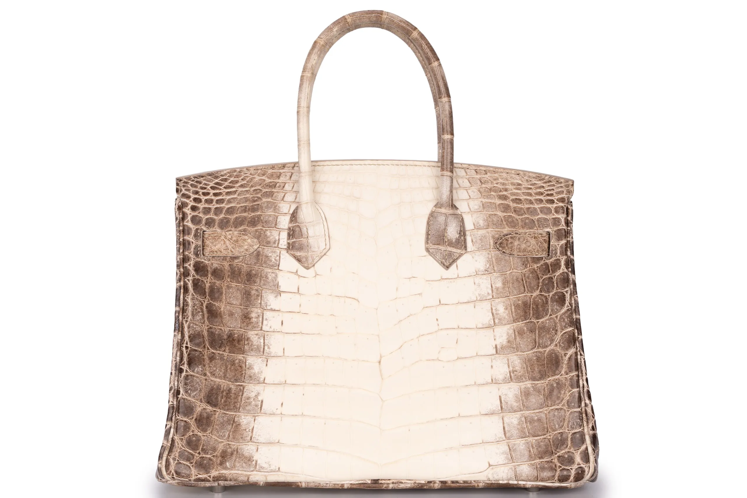 Birkin 30 Exotic Himalayan Blanc Crocodile Niloticus PHW
