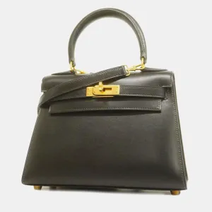 Black Box Calf Kelly Handbag
