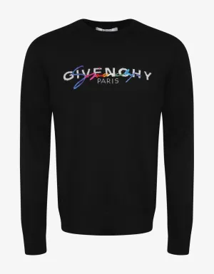 Black Rainbow Logo Sweater -