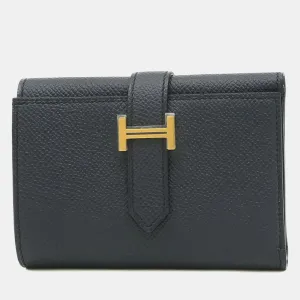 Blue Indigo Epson Bearn Combination Tri-fold Wallet