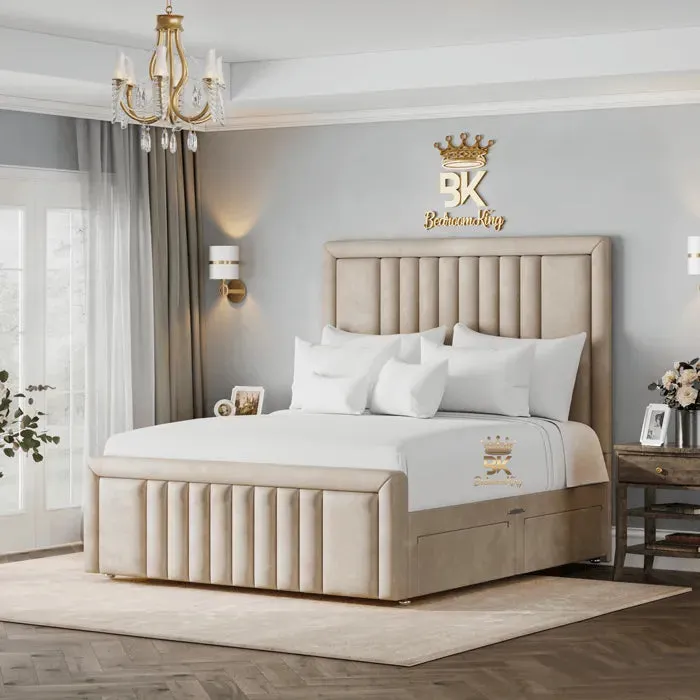 Calvin Divan Drawer Storage Bed With Footboard