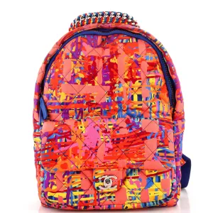 CHANEL CC Pocket Backpack Quilted Printed Foulard Medium