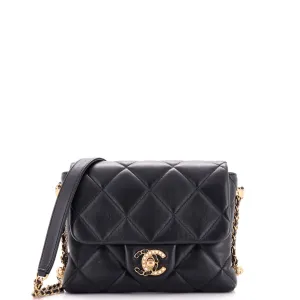 CHANEL Crush on Chains Flap Bag Quilted Lambskin Mini