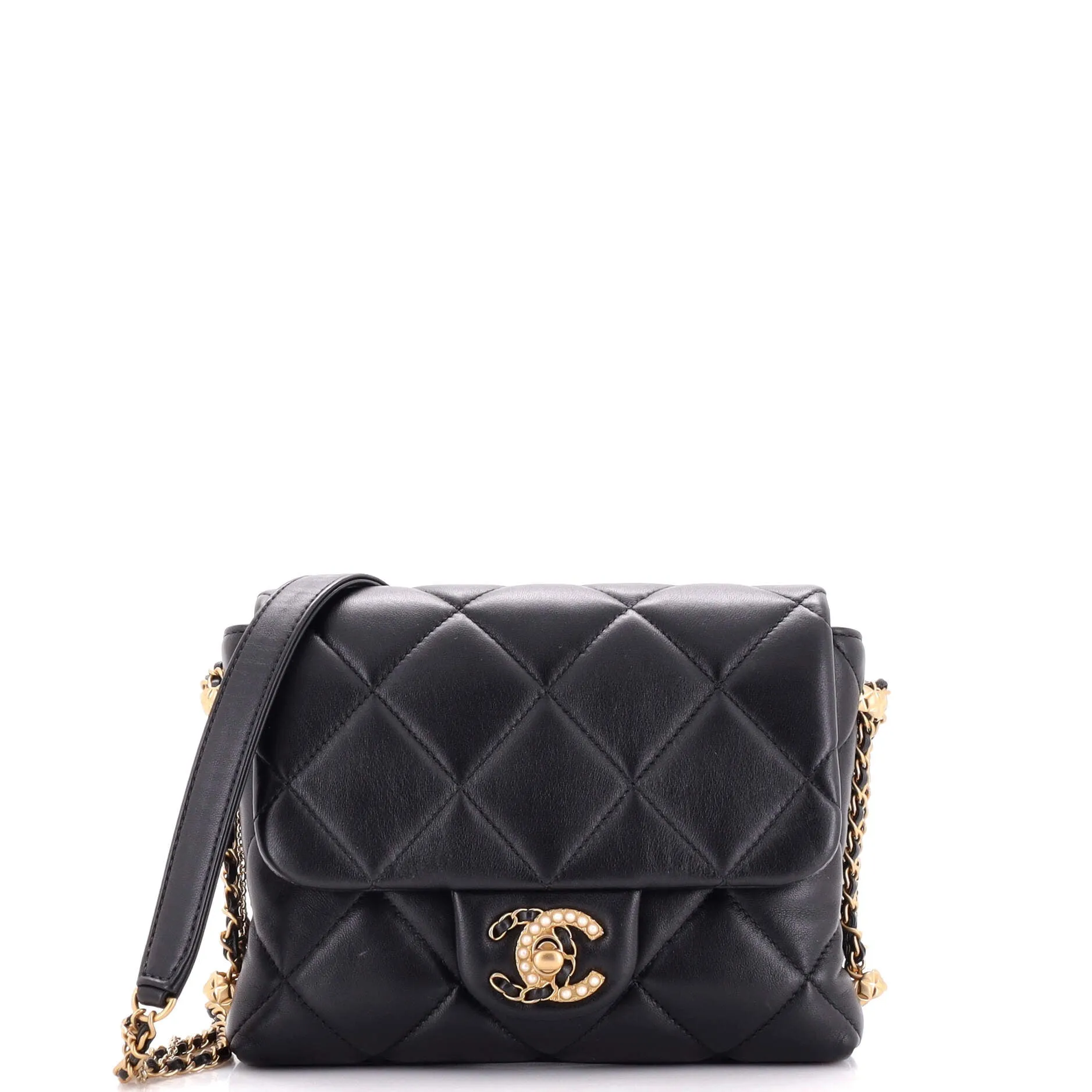 CHANEL Crush on Chains Flap Bag Quilted Lambskin Mini