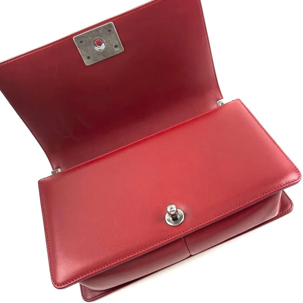 CHANEL Medium Boy Bag - Red