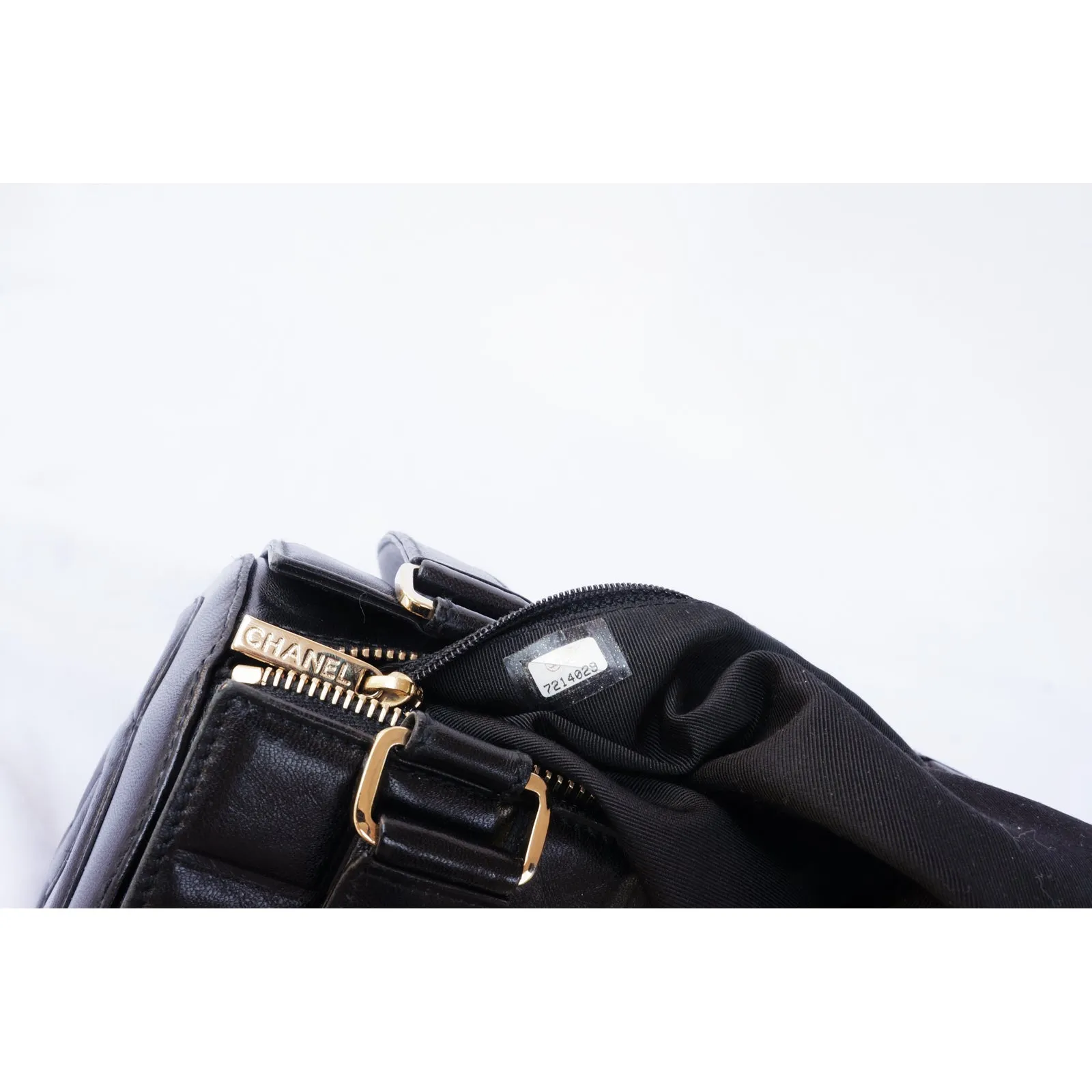 CHANEL QUILTED LEATHER BARREL BAG