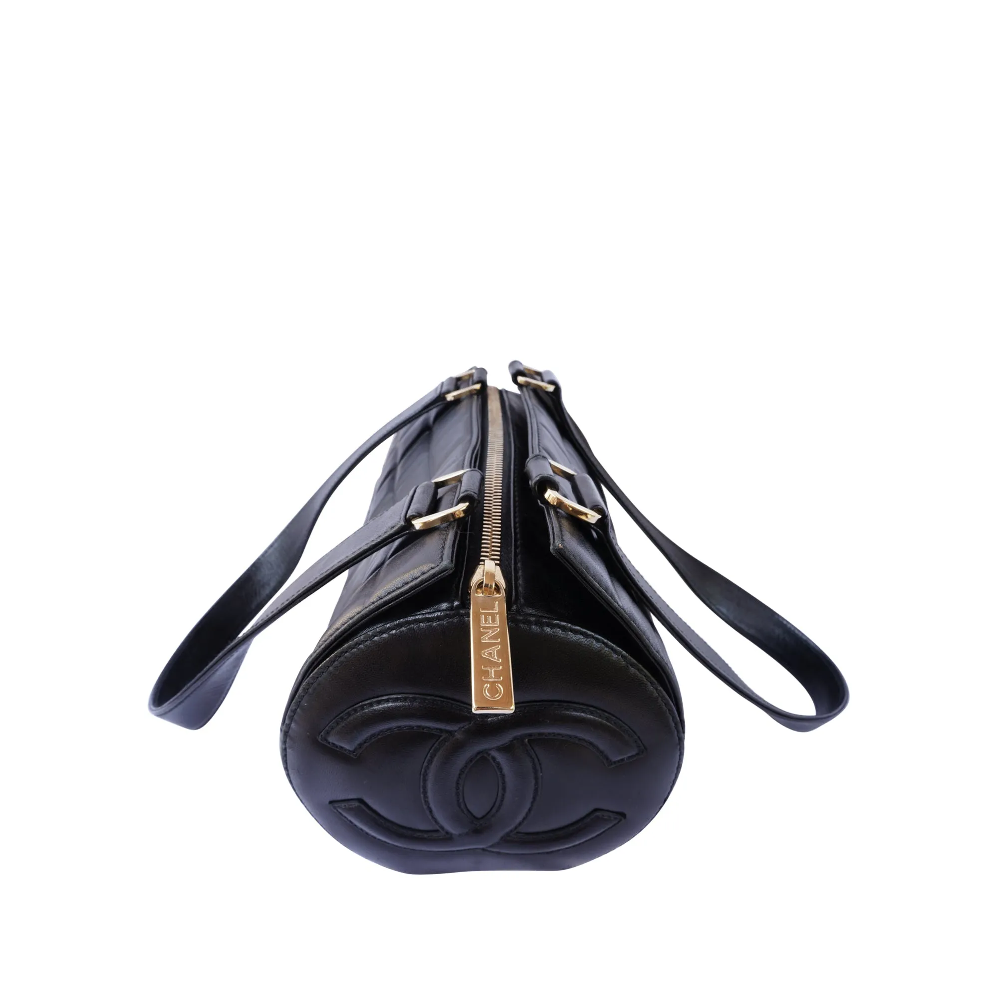 CHANEL QUILTED LEATHER BARREL BAG