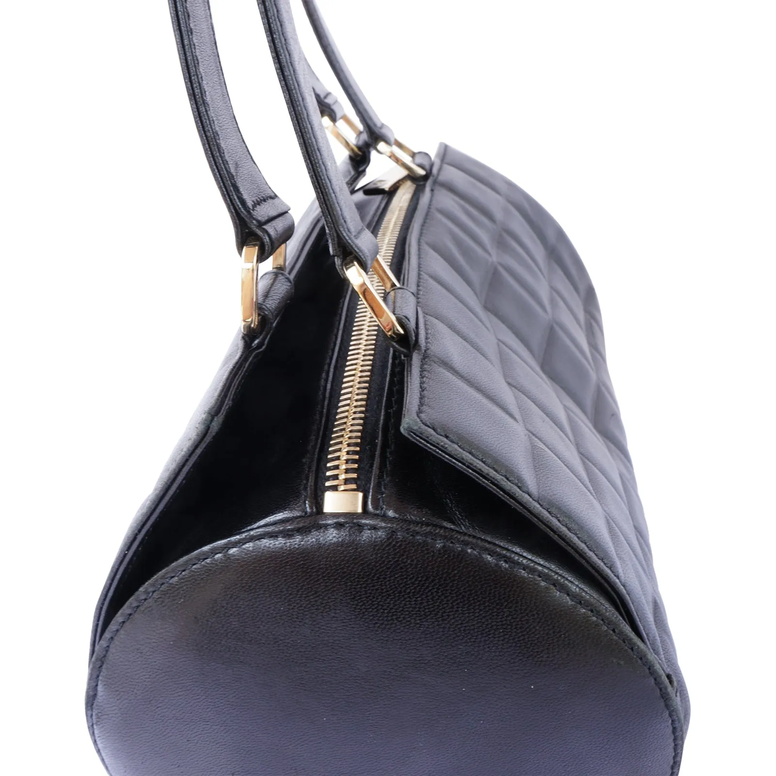 CHANEL QUILTED LEATHER BARREL BAG