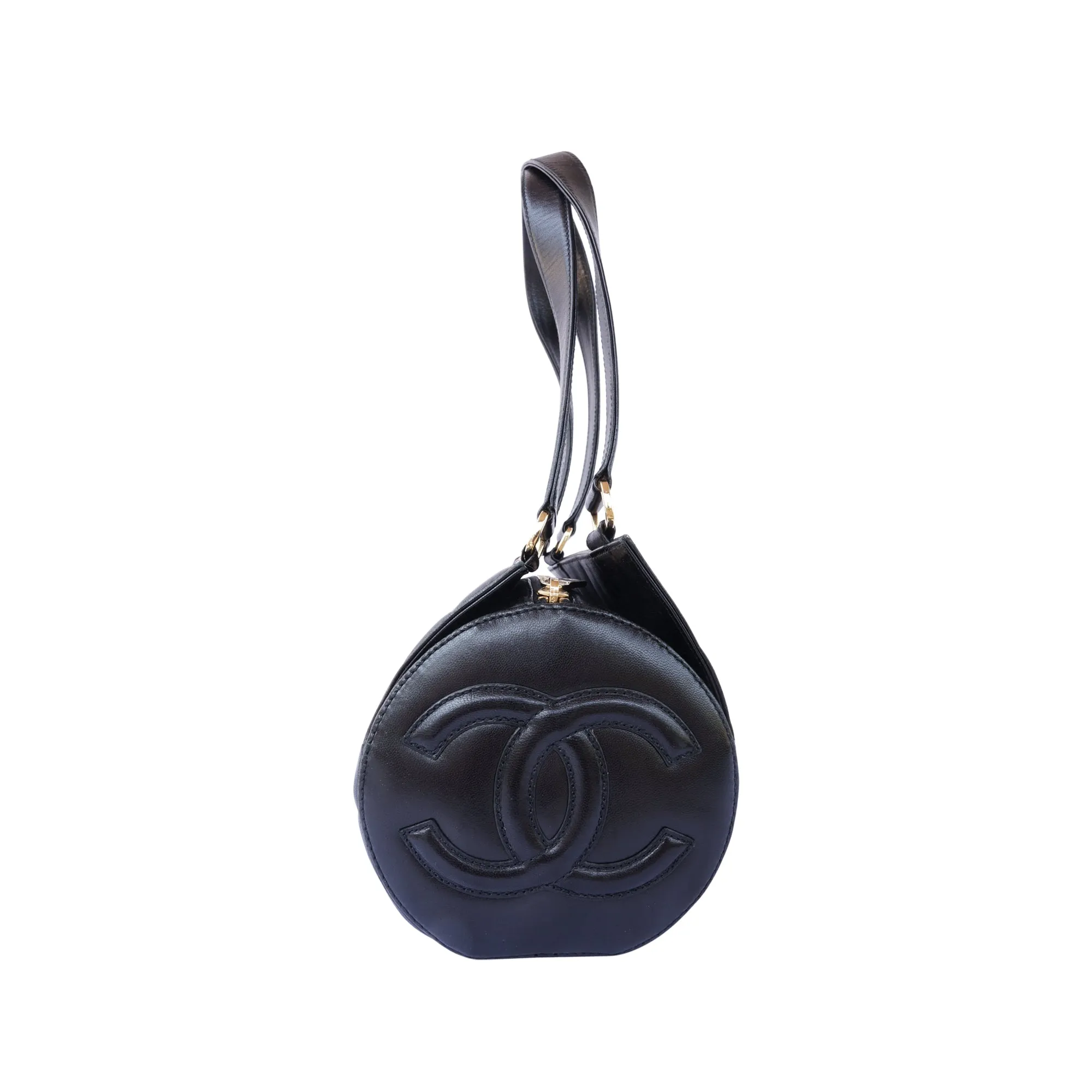 CHANEL QUILTED LEATHER BARREL BAG