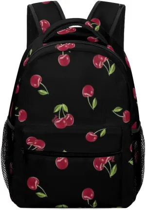 Cherry Backpack Casual Travel Daily Work Camping School Bag with Multiple Pockets