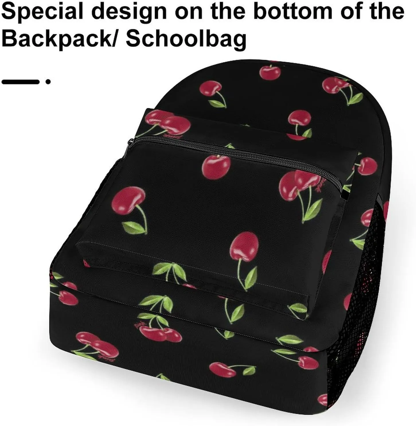Cherry Backpack Casual Travel Daily Work Camping School Bag with Multiple Pockets