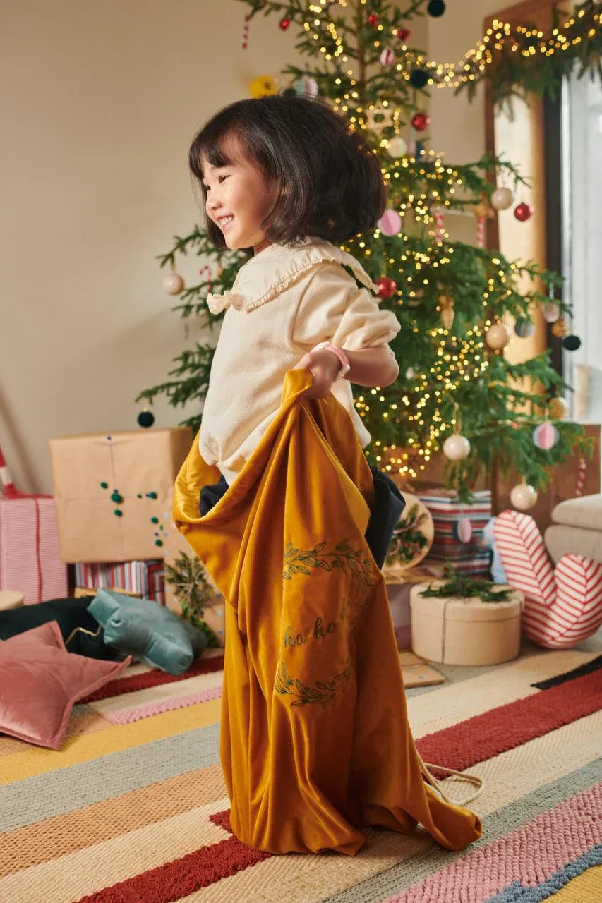 Christmas sack in velvet red wine | Christmas bags for gifts