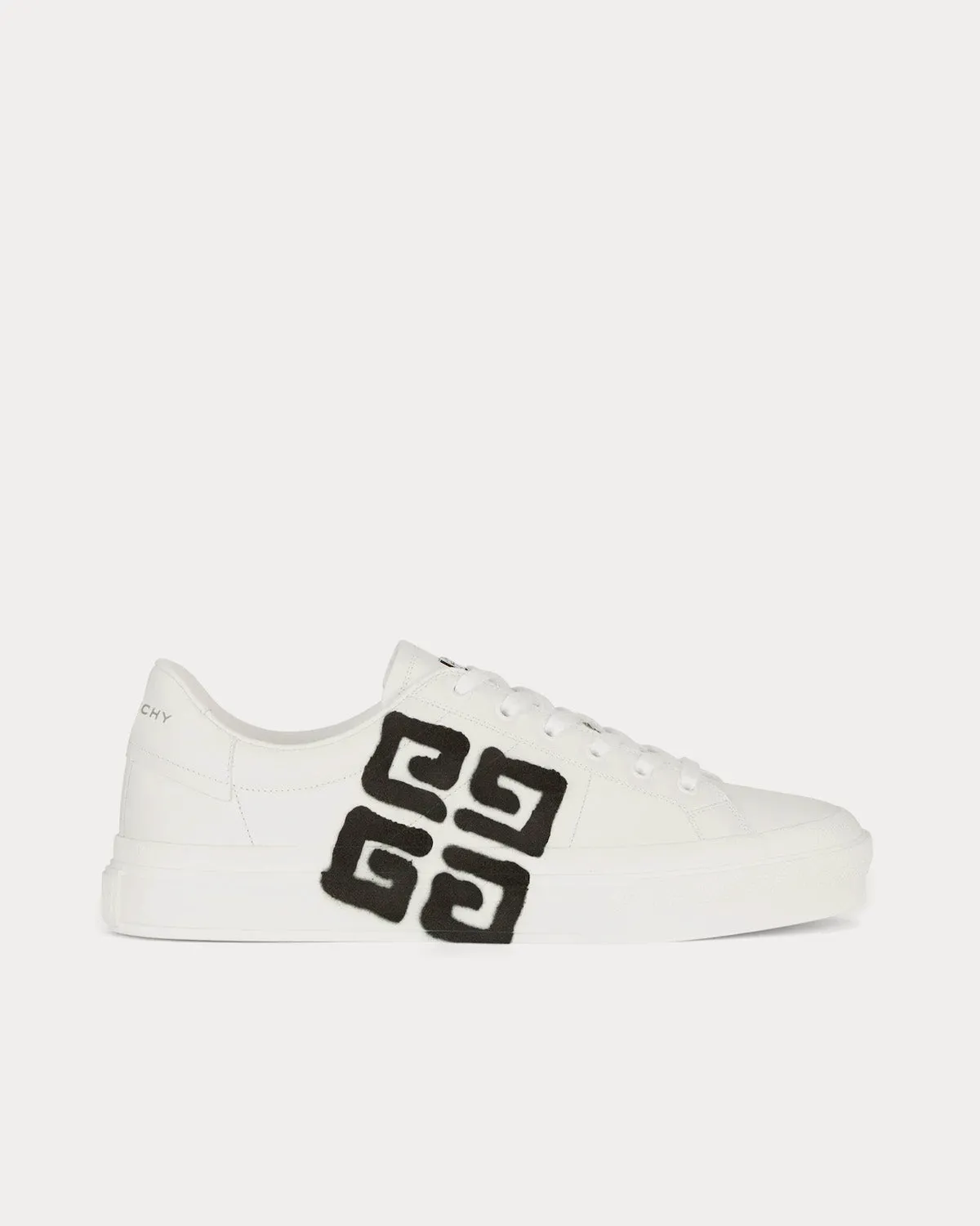 City Sport in leather with Tag Effect 4G Print White / Black Low Top Sneakers