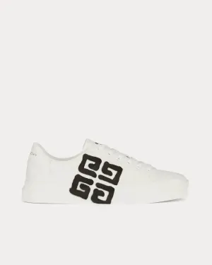 City Sport in leather with Tag Effect 4G Print White / Black Low Top Sneakers