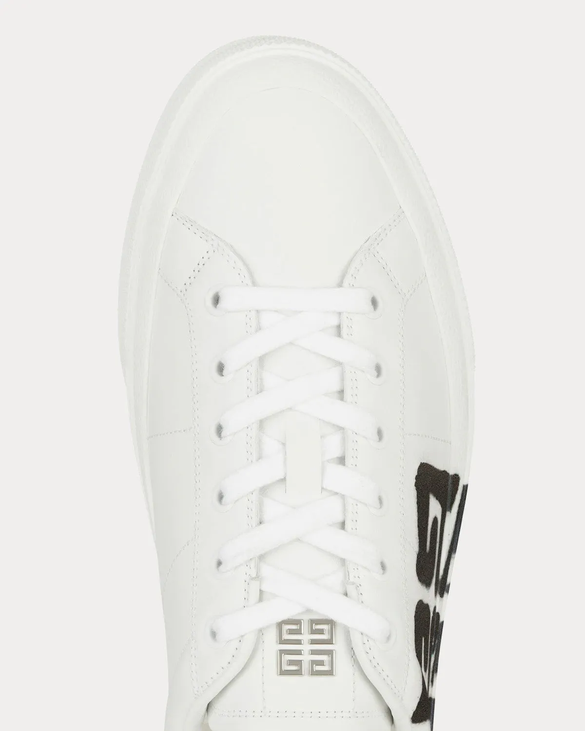City Sport in leather with Tag Effect 4G Print White / Black Low Top Sneakers
