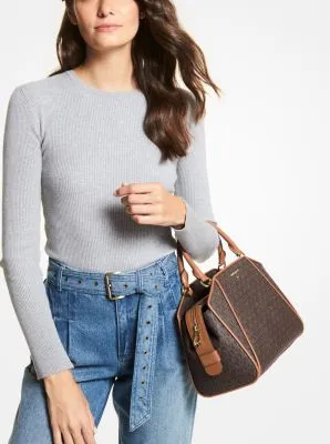Cleo Medium Logo Satchel