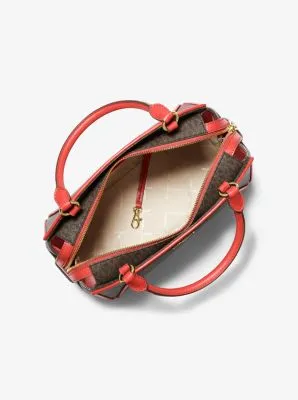 Cleo Medium Logo Satchel