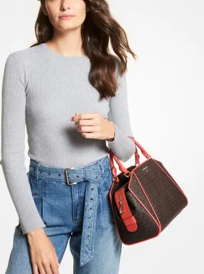 Cleo Medium Logo Satchel