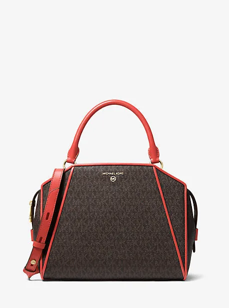 Cleo Medium Logo Satchel