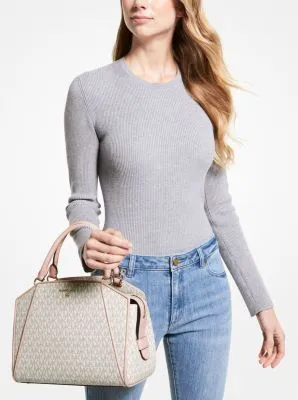 Cleo Medium Logo Satchel