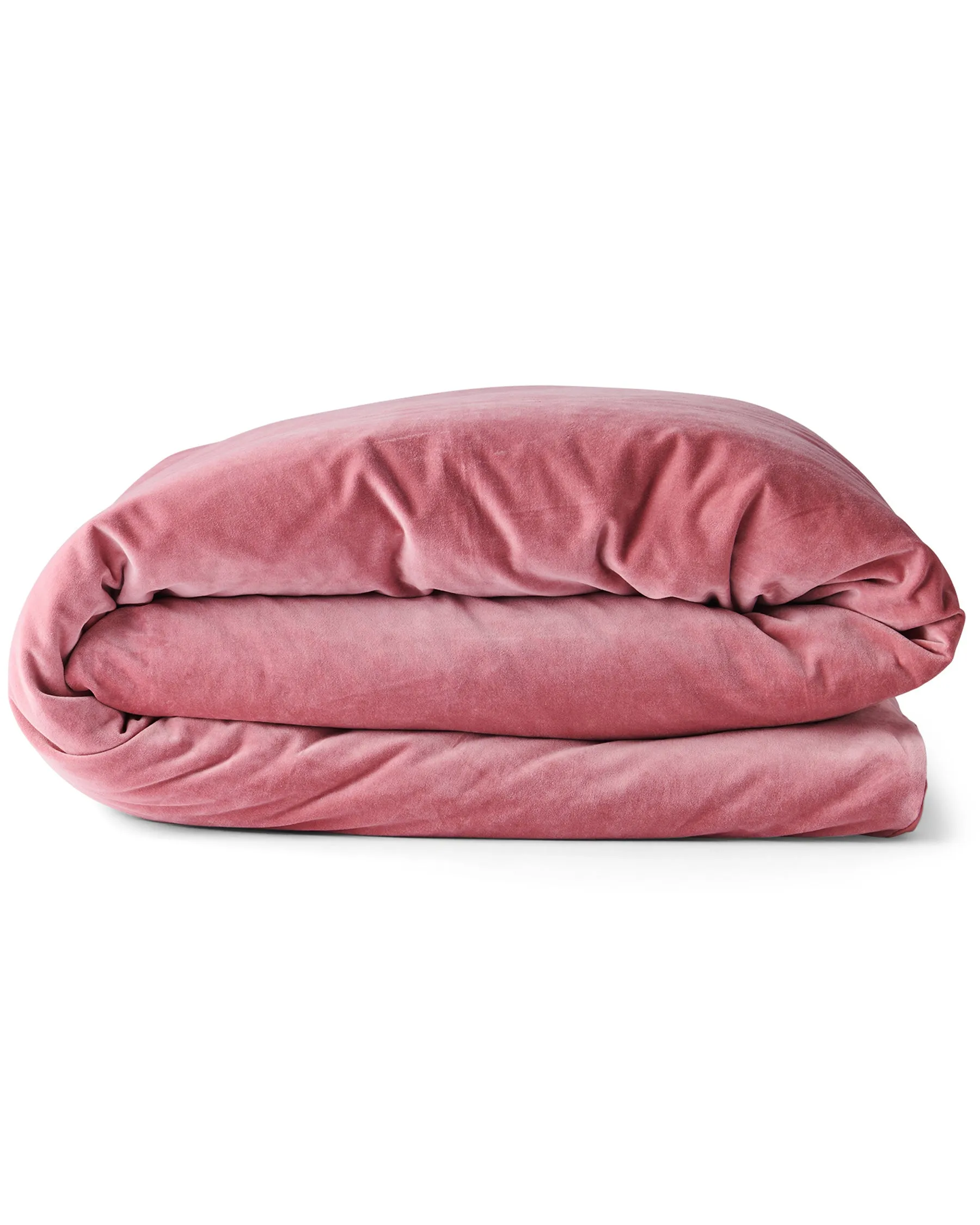 Dusty Rose Velvet Quilt Cover