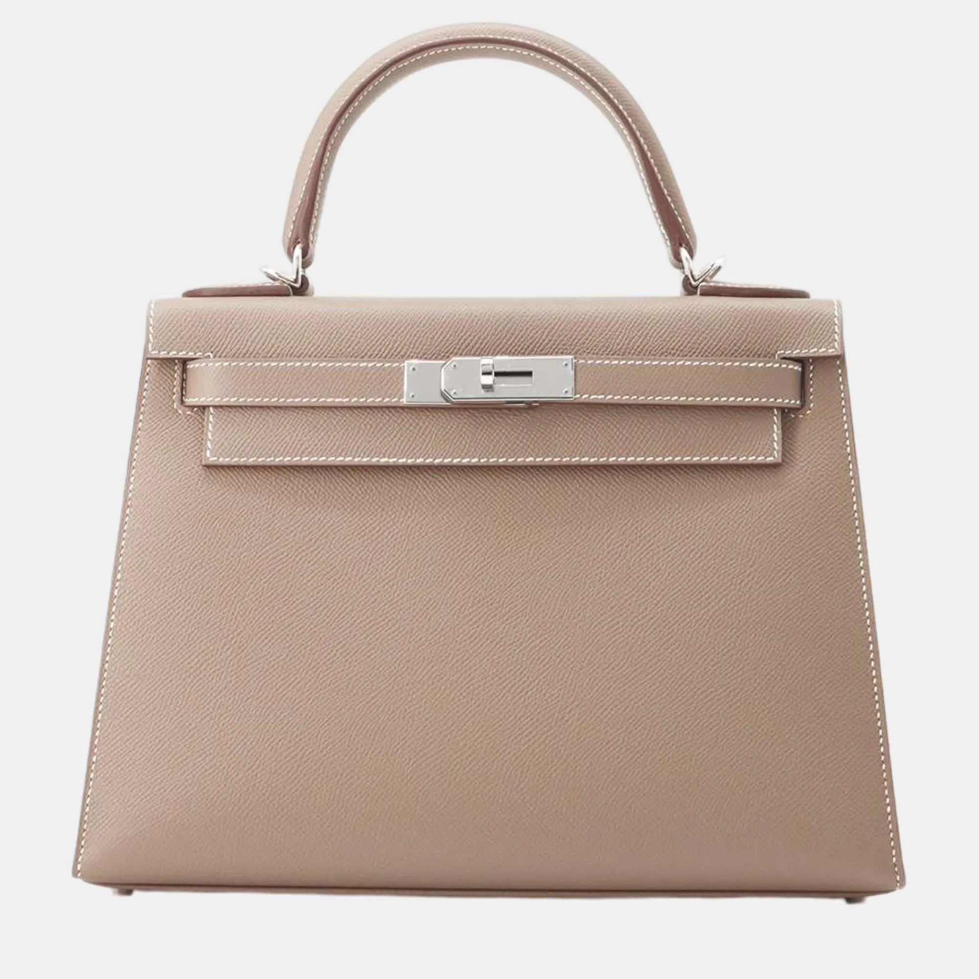Etoupe Epsom Kelly Sellier 28 Top Handle Bags
