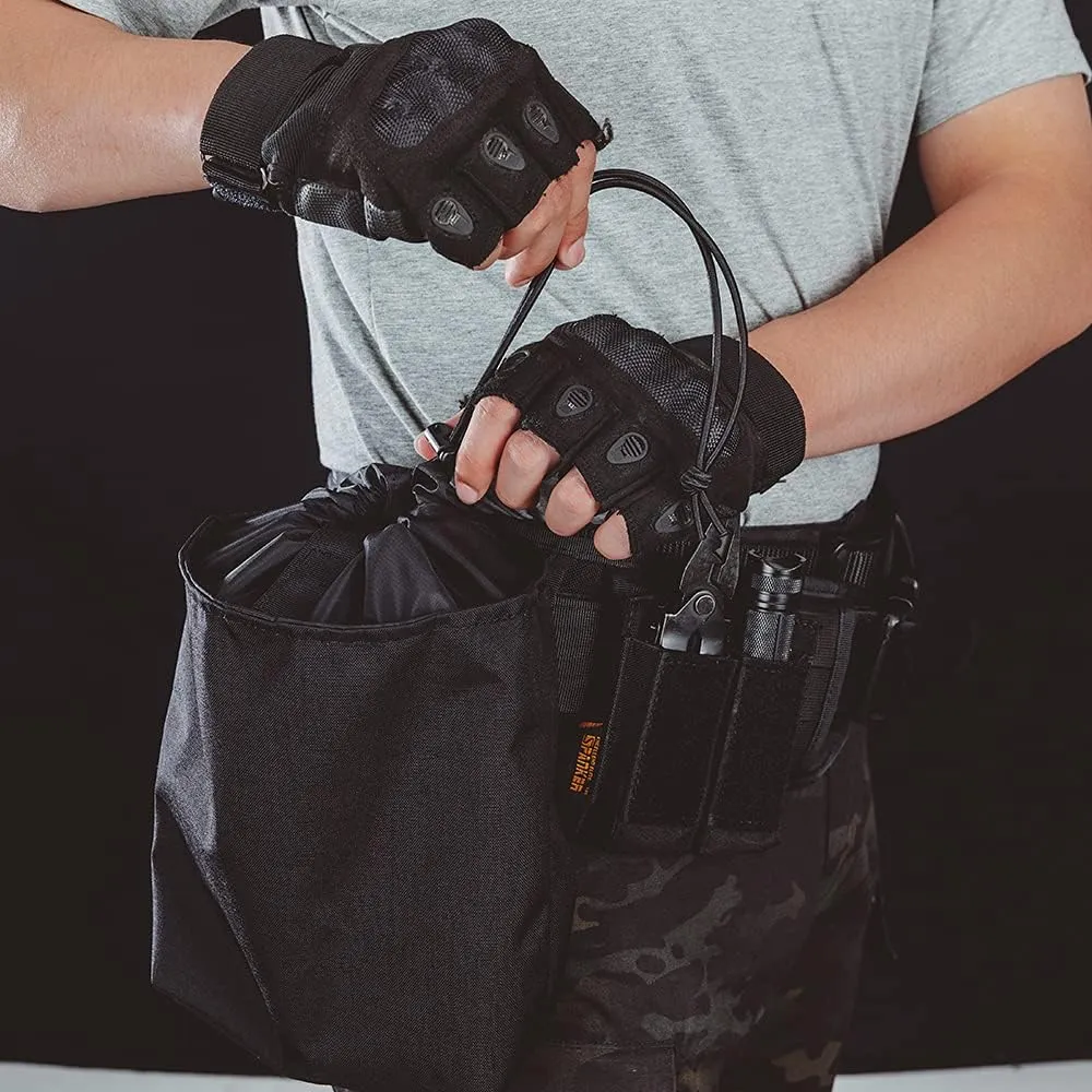 EXCELLENT ELITE SPANKER Tactical Folding Dump Pouch Utility Tool Bag Military Molle Drawstring Ammo Magazine Pouch