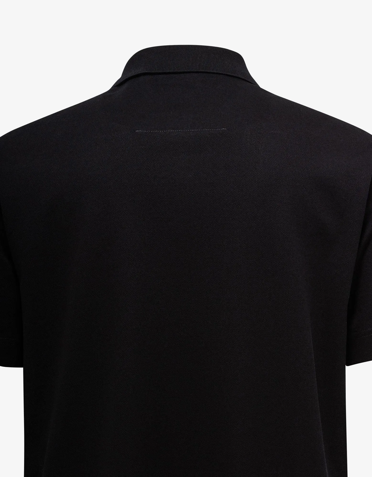 Givenchy Black Archetype Zipped Polo T-Shirt