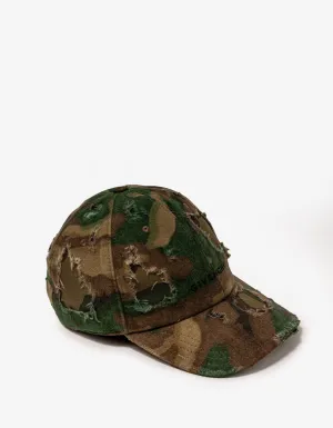 Givenchy Camouflage Distressed Logo Cap