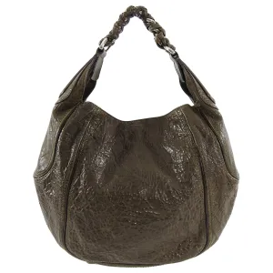 Givenchy Dark Olive Leather Eclipse Small Hobo Bag