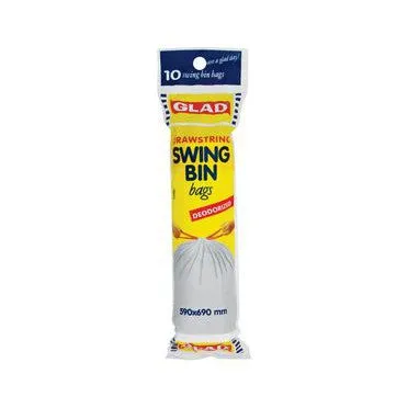 Glad Drawstring Swingbin bags 590x690mm 10pcs