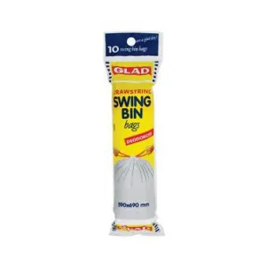 Glad Drawstring Swingbin bags 590x690mm 10pcs