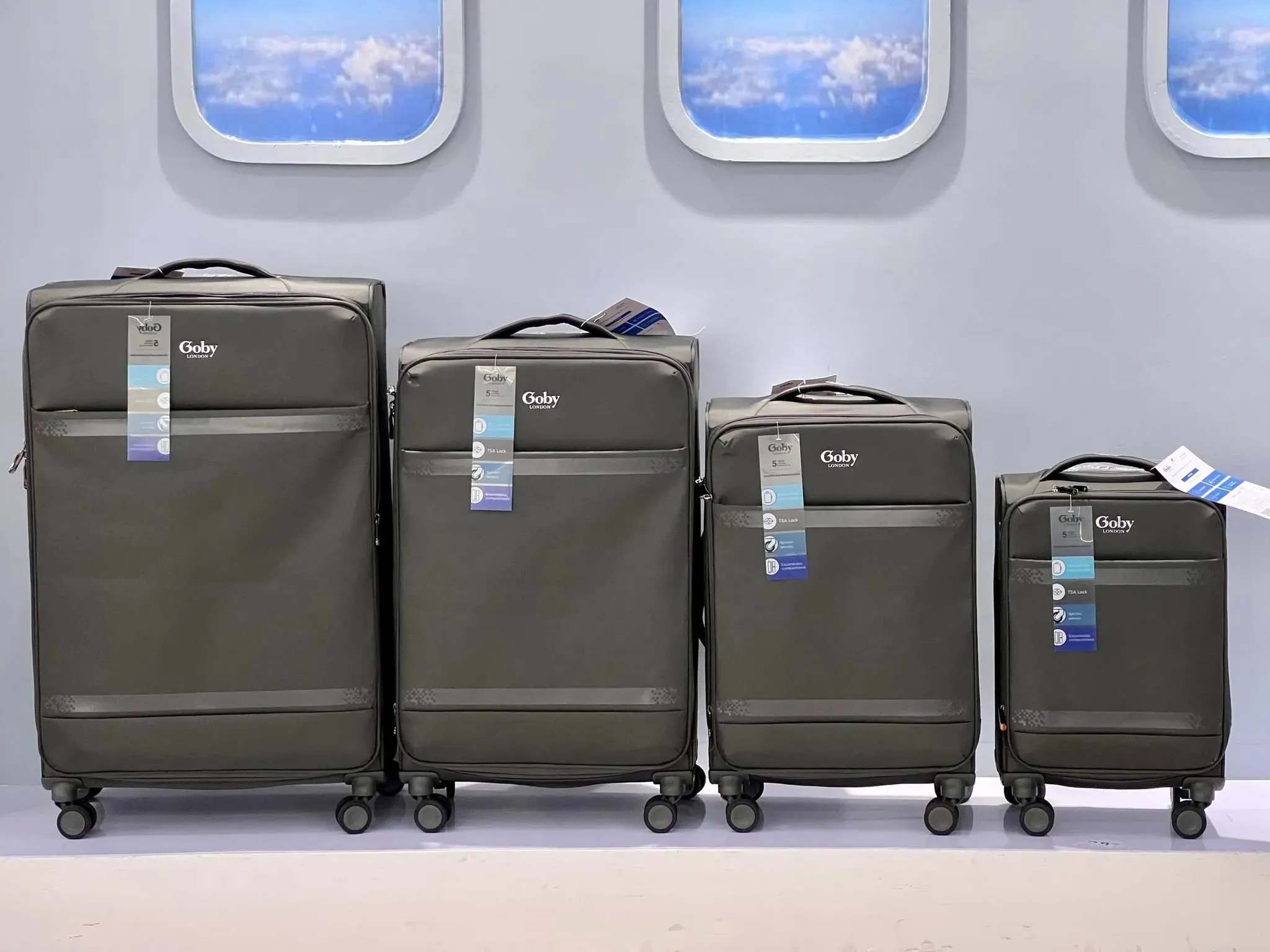 Gobby London Soft Luggage 4pcs Set